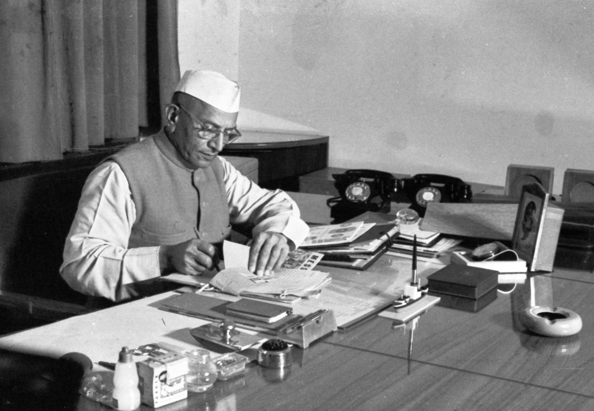 Finance Minister Morarji Desai.