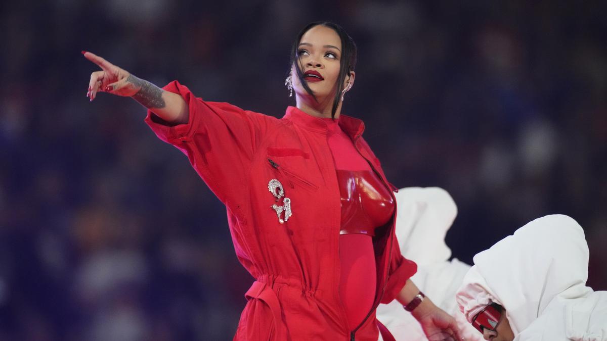 Rihanna reveals she’s pregnant at Super Bowl halftime show