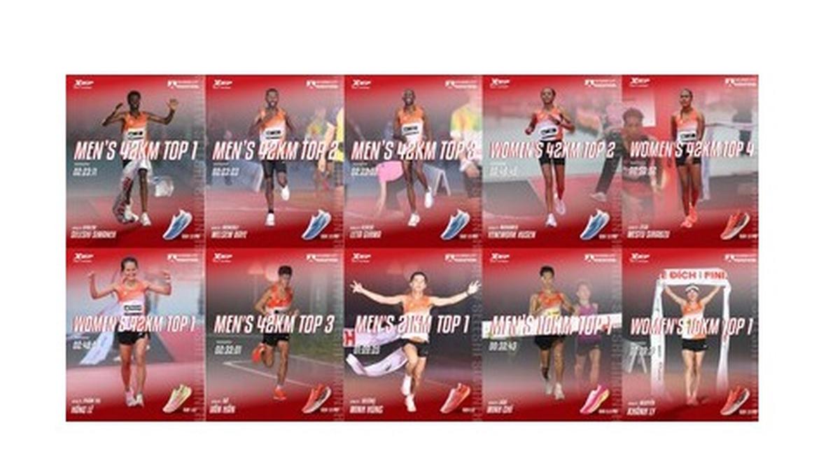 Xtep-Athletes Sweep Full Marathon Podiums at Techcombank Ho Chi Minh City International Marathon