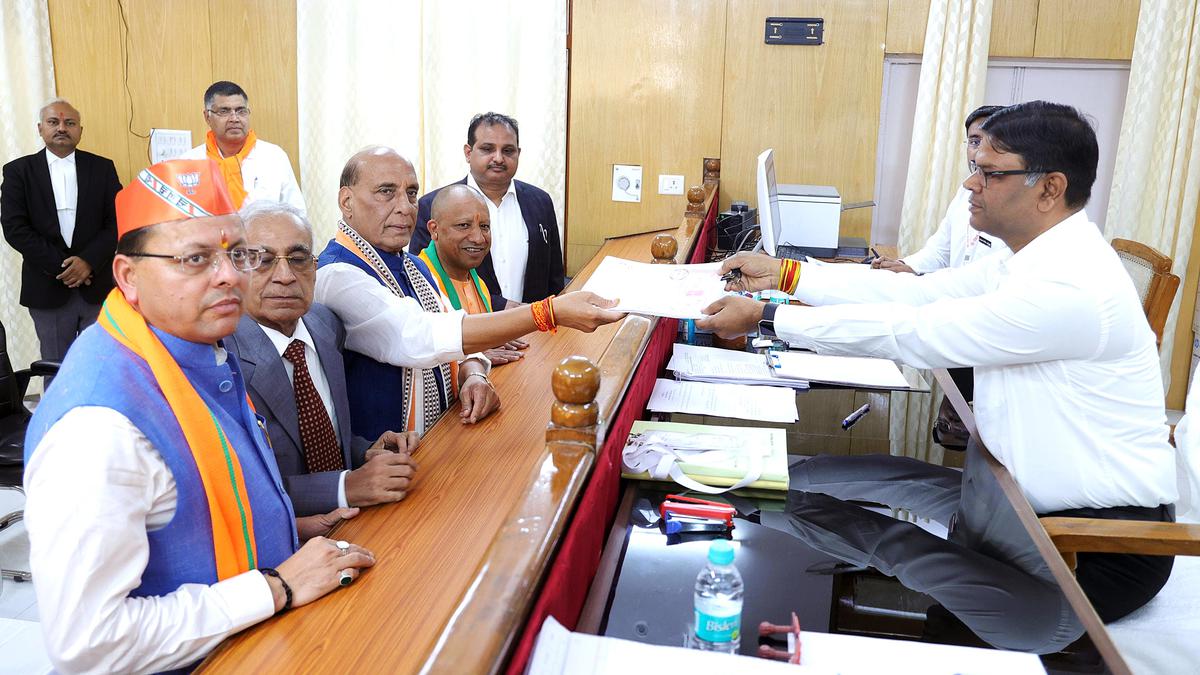 Rajnath Singh files nomination from Lucknow Lok Sabha seat 