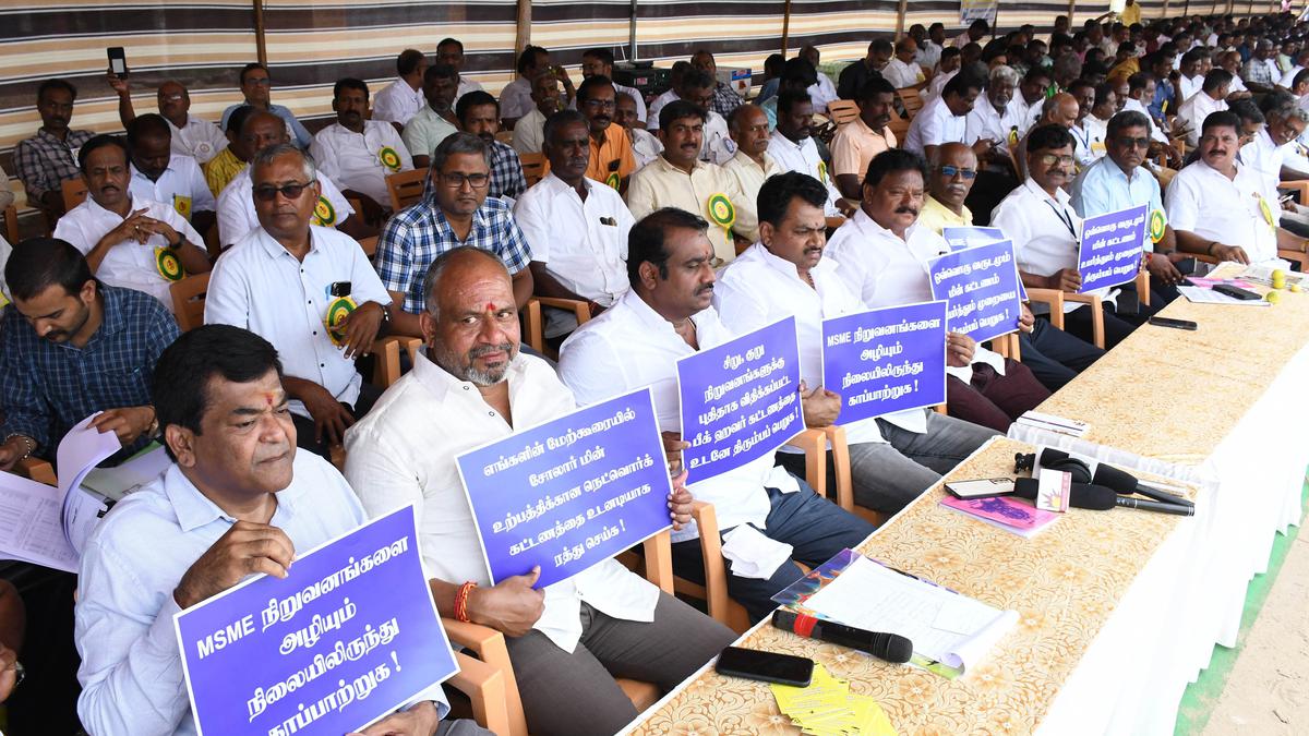 High power costs: MSME unit owners stage hunger protest in Coimbatore