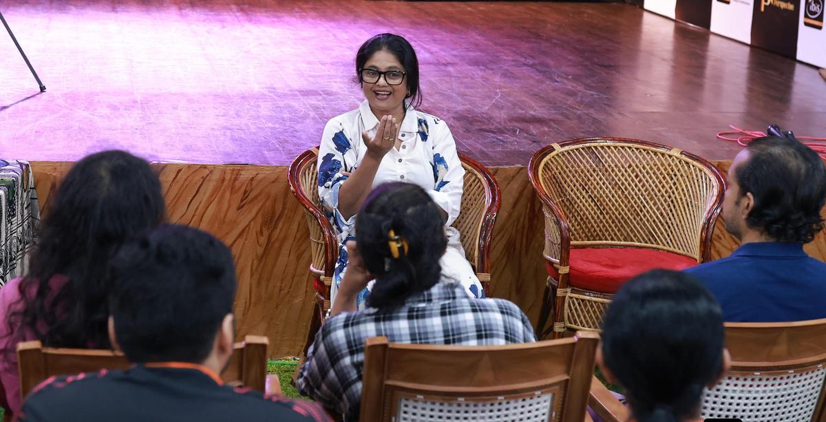 Manju Pillai at Shades of Acting workshop organised by her production house, Pillai's Perspective Manju Pillai at Shades of Acting workshop organised by her production house, Pillai's Perspective
