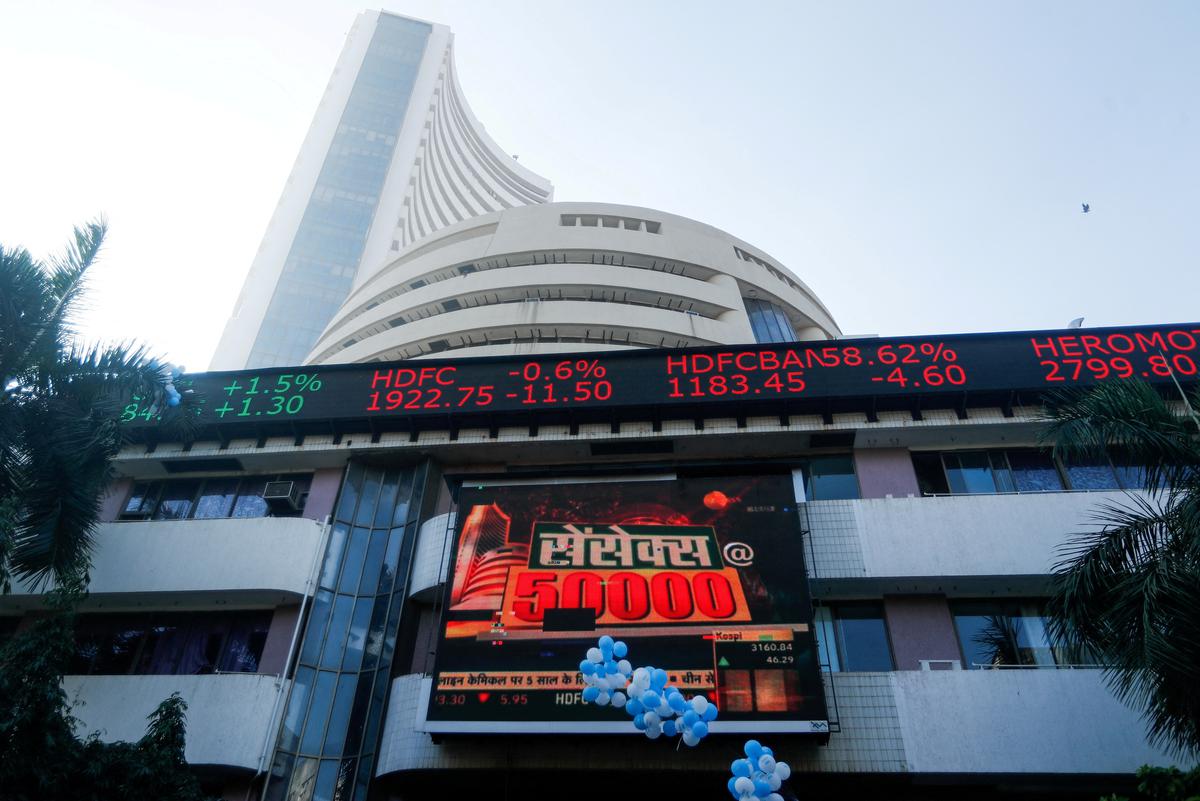 Sensex hits record high, Nifty jumps 216 points amid firm global equities