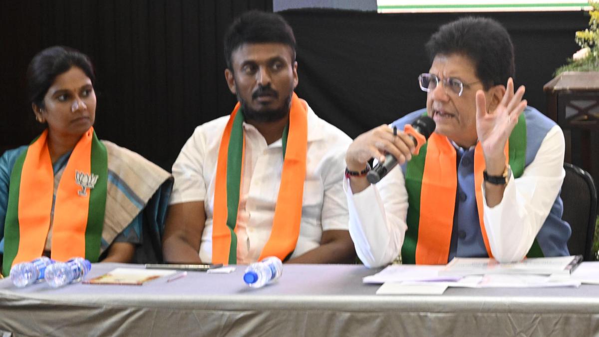 Assure people Udhayanidhi won&rsquo;t be CM, Goyal tells Stalin