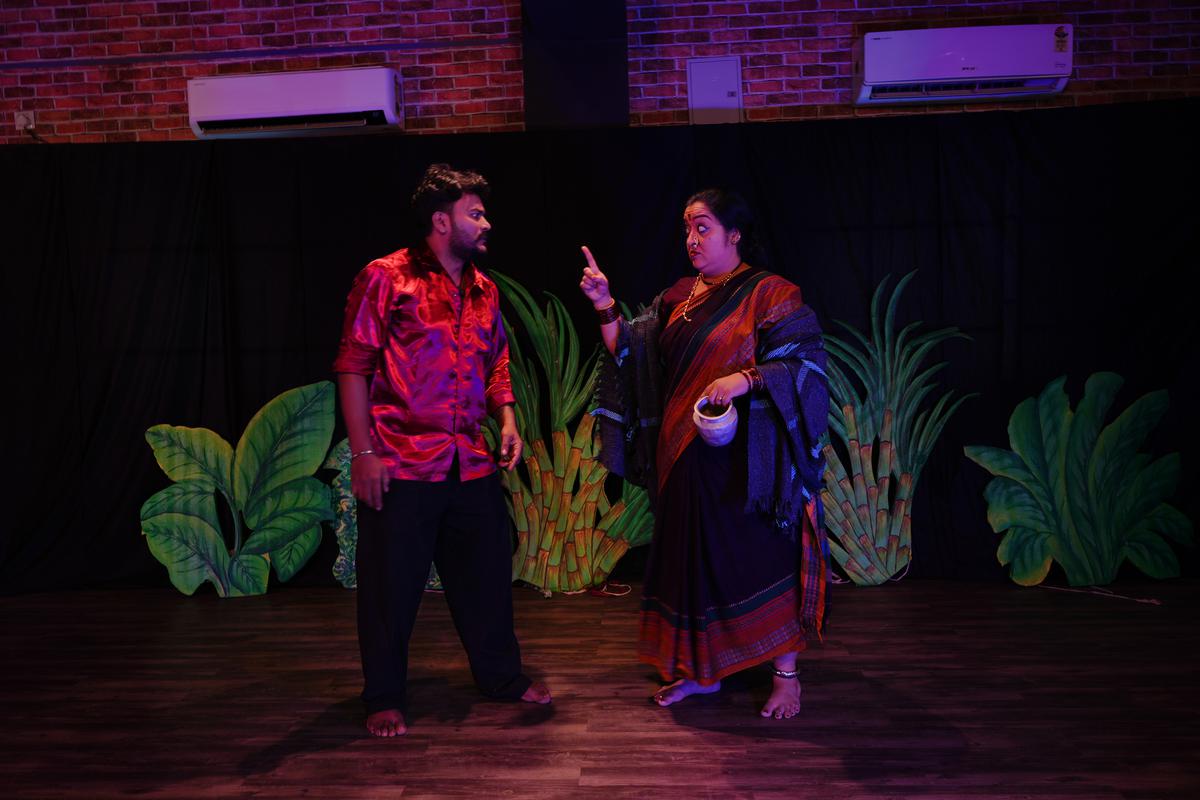 Kaanchi’s mother warns Govind...A scene from the play