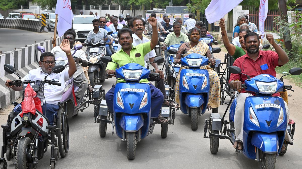 Differently abled people stage ‘fill-the-jail’ agitation in Madurai