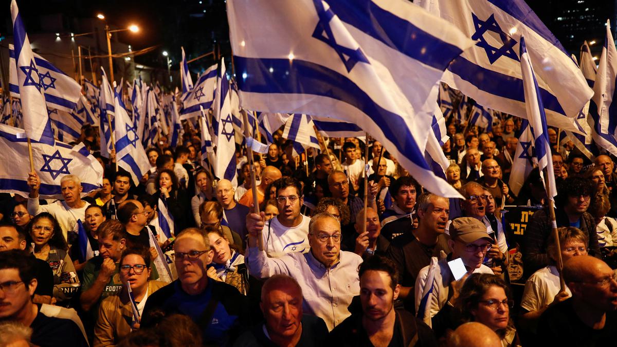 Israelis protest legal changes before nation's 75th birthday