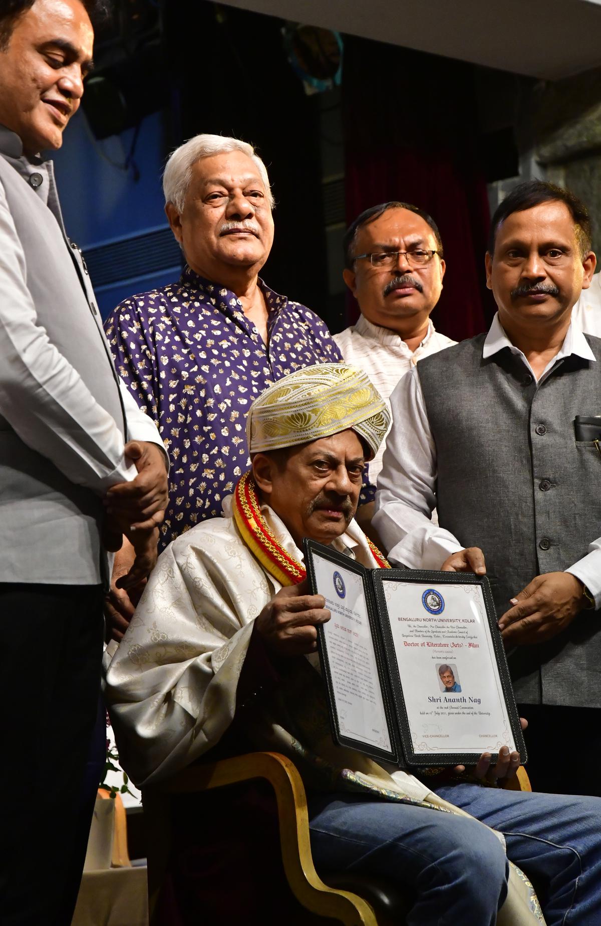 Anant Nag conferred honorary doctorate