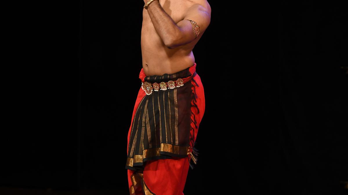 Parshwanath Upadhye’s performance was high on energy and theatrics