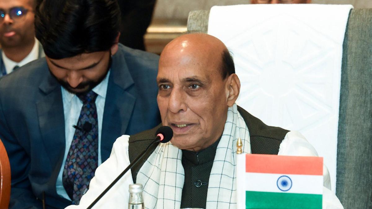 Rajnath Singh arrives in Bishkek for SCO Defence Ministers’ Meeting