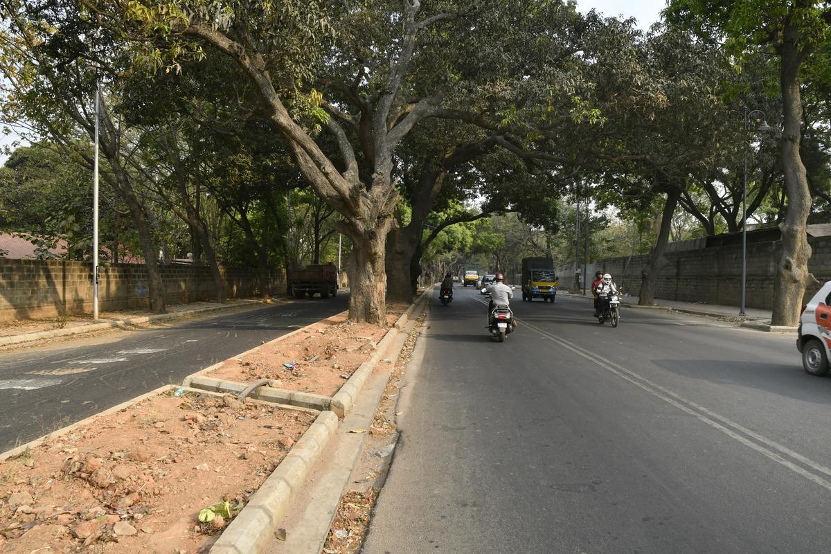 A view of Jayamahal Road in Bengaluru. 