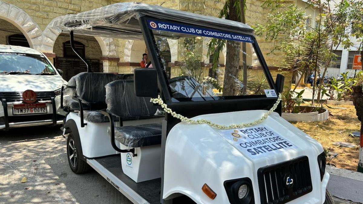 Rotary Club donates electric vehicle to Coimbatore Medical College Hospital