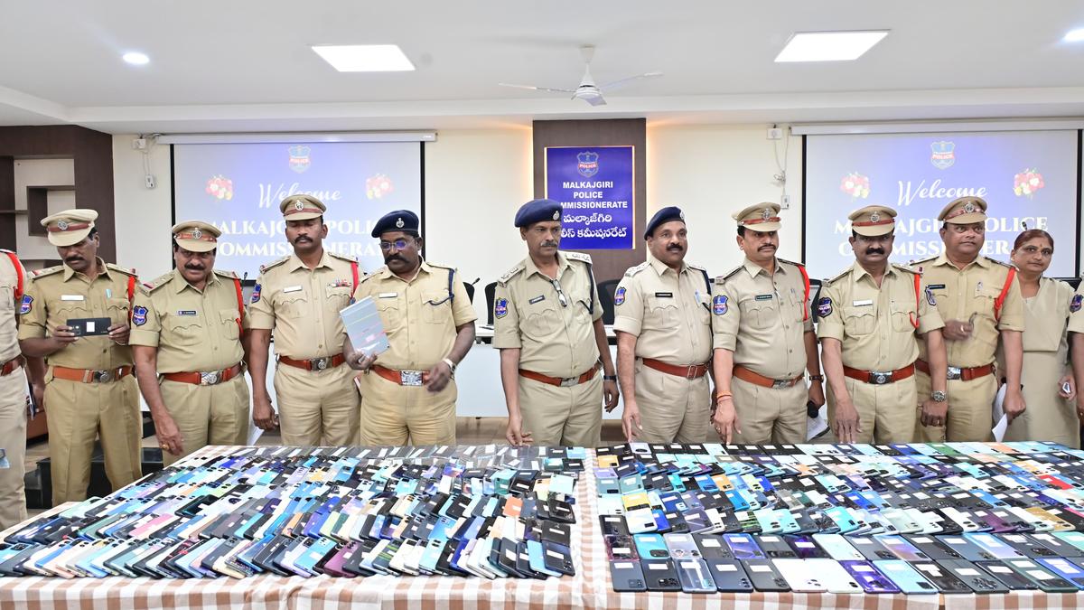 Malkajgiri police recover over 1,000 lost and stolen mobile phones worth ₹2.08 crore