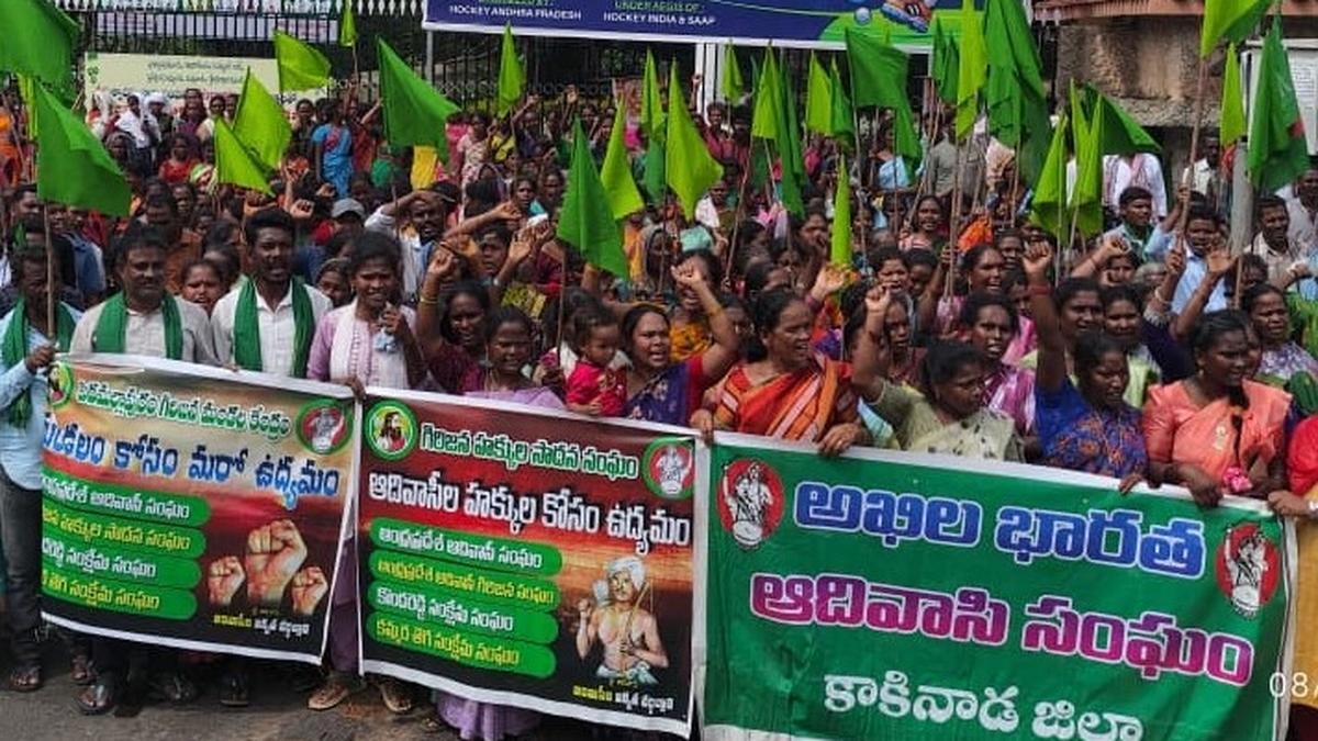 Four tribal communities stage protest, seek mandal status