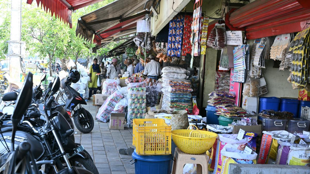 Shops encroach pedestrian pathway on Jeyaraj Road despite warnings