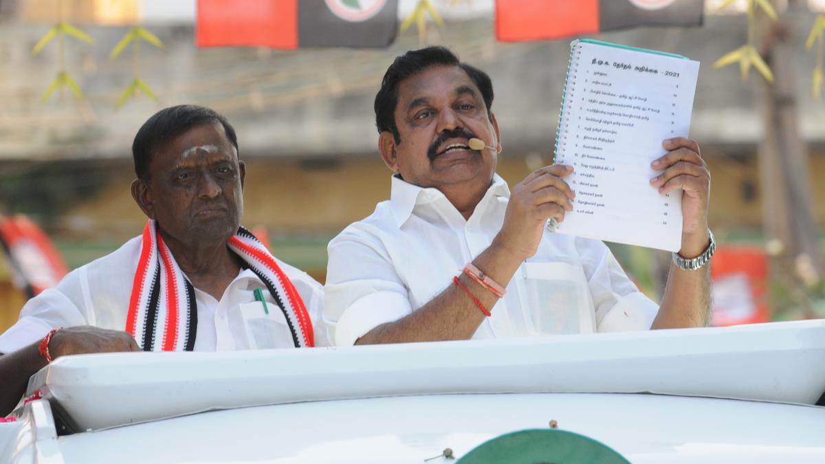 Voters being kept confined in DMK offices, alleges Palaniswami