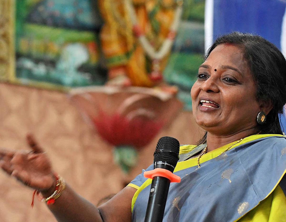 Telangana Governor expresses doubts of her phone being tapped