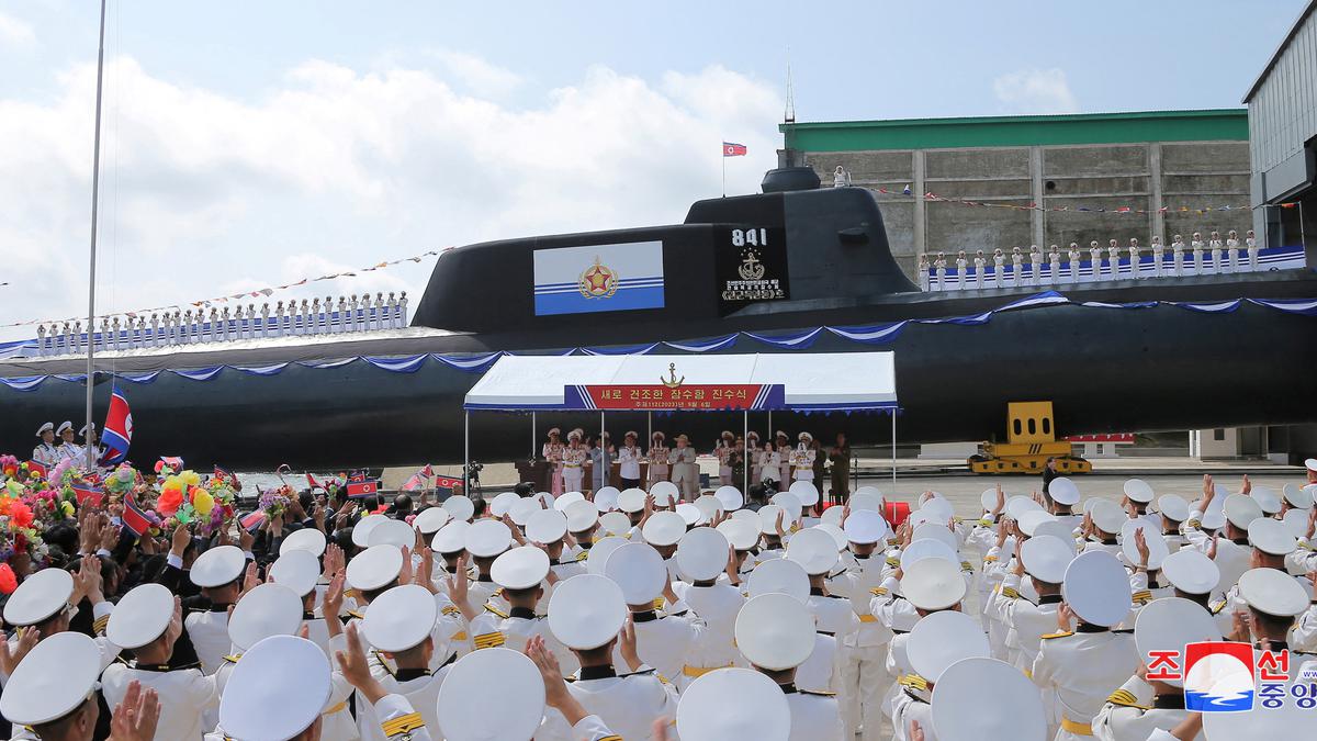 North Korea says it has launched a new nuclear attack submarine to counter U.S. naval power