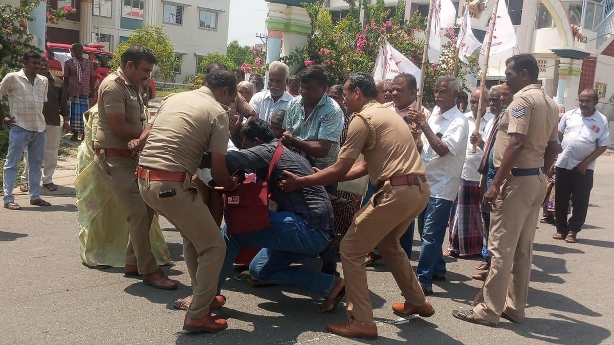 Differently-abled persons removed while attempting road blockade in Erode