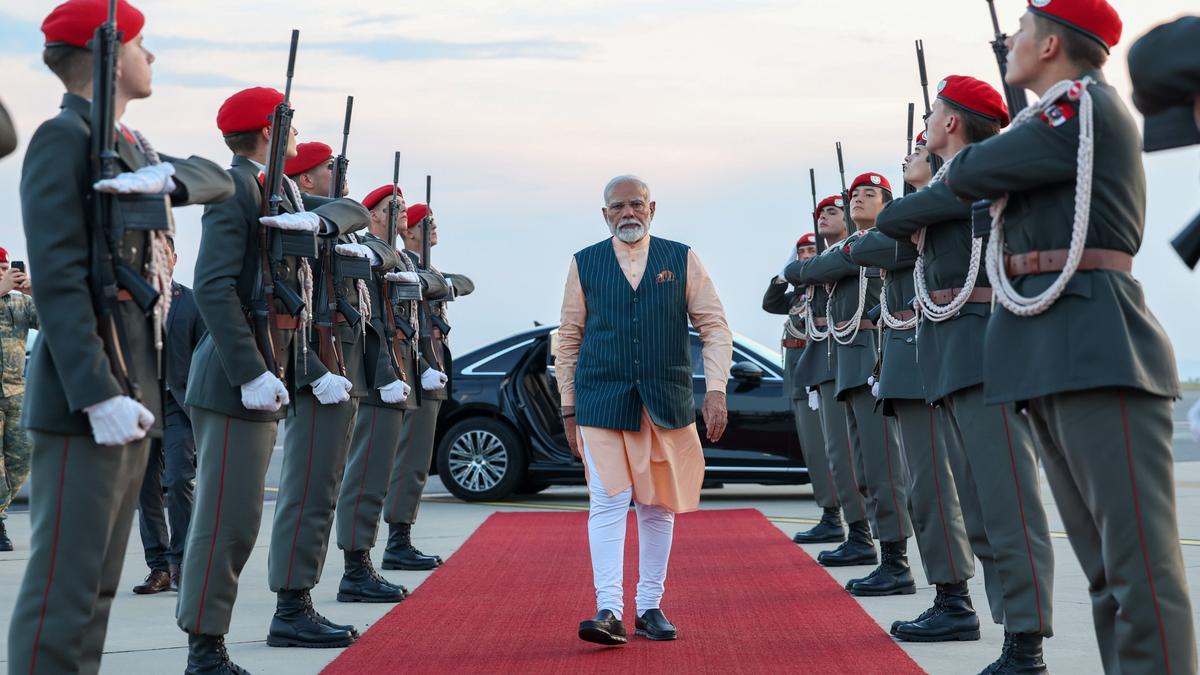 PM Modi arrives in Delhi after concluding two-nation visit to Russia and Austria