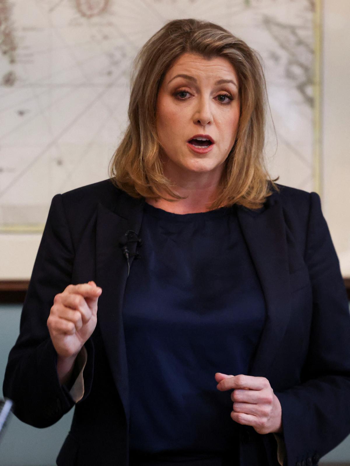 British Conservative MP Penny Mordaunt speaks at an event to launch her campaign to be the next Conservative leader and Prime Minister, in London, Britain July 13, 2022. 
