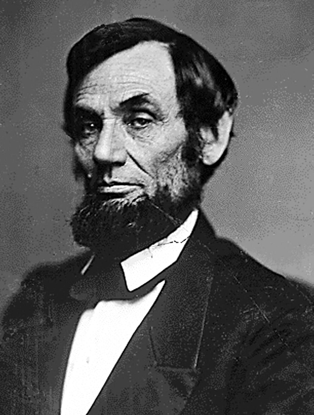 Undated file photo of the 16th U.S. President, Abraham Lincoln. 