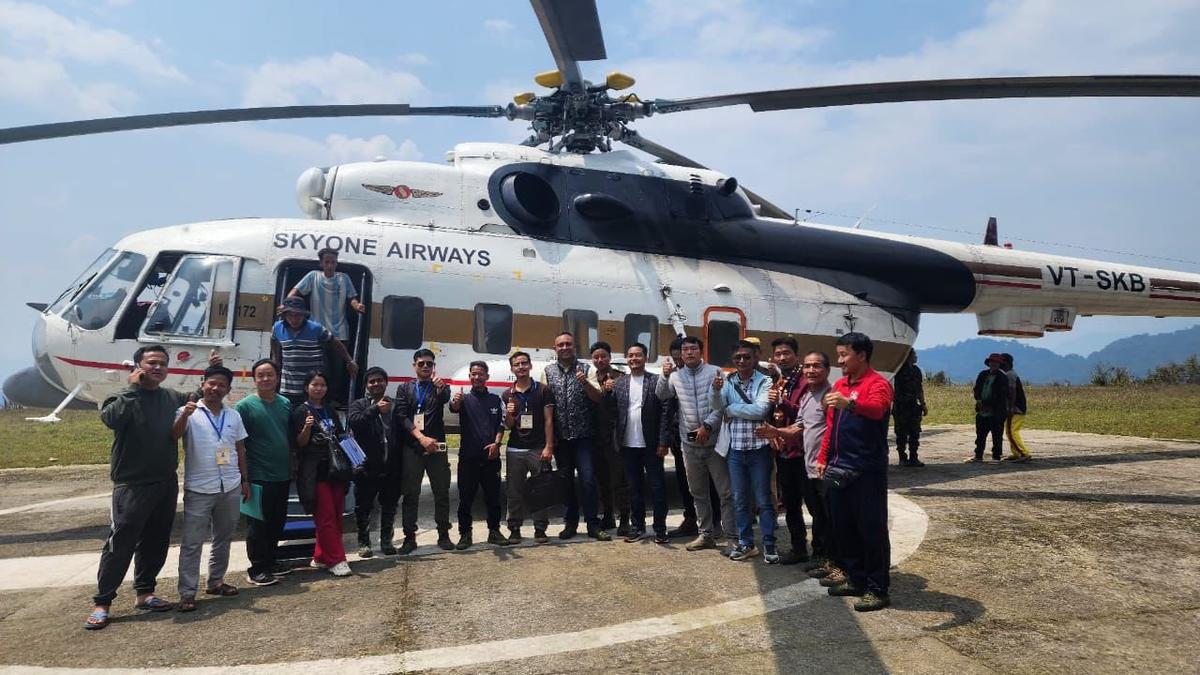 Election officials, EVMs airlifted to four remote polling booths in Arunachal Pradesh