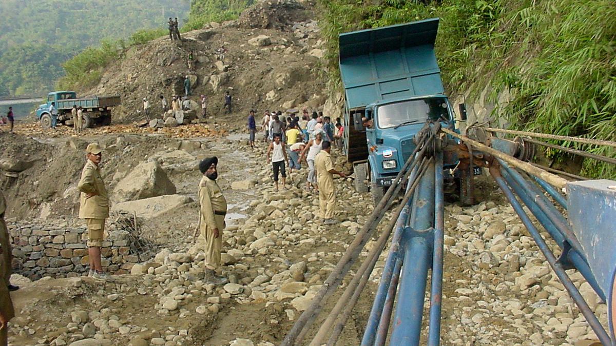 Heavy rain triggers landslide on NH-6 connecting Mizoram with rest of India