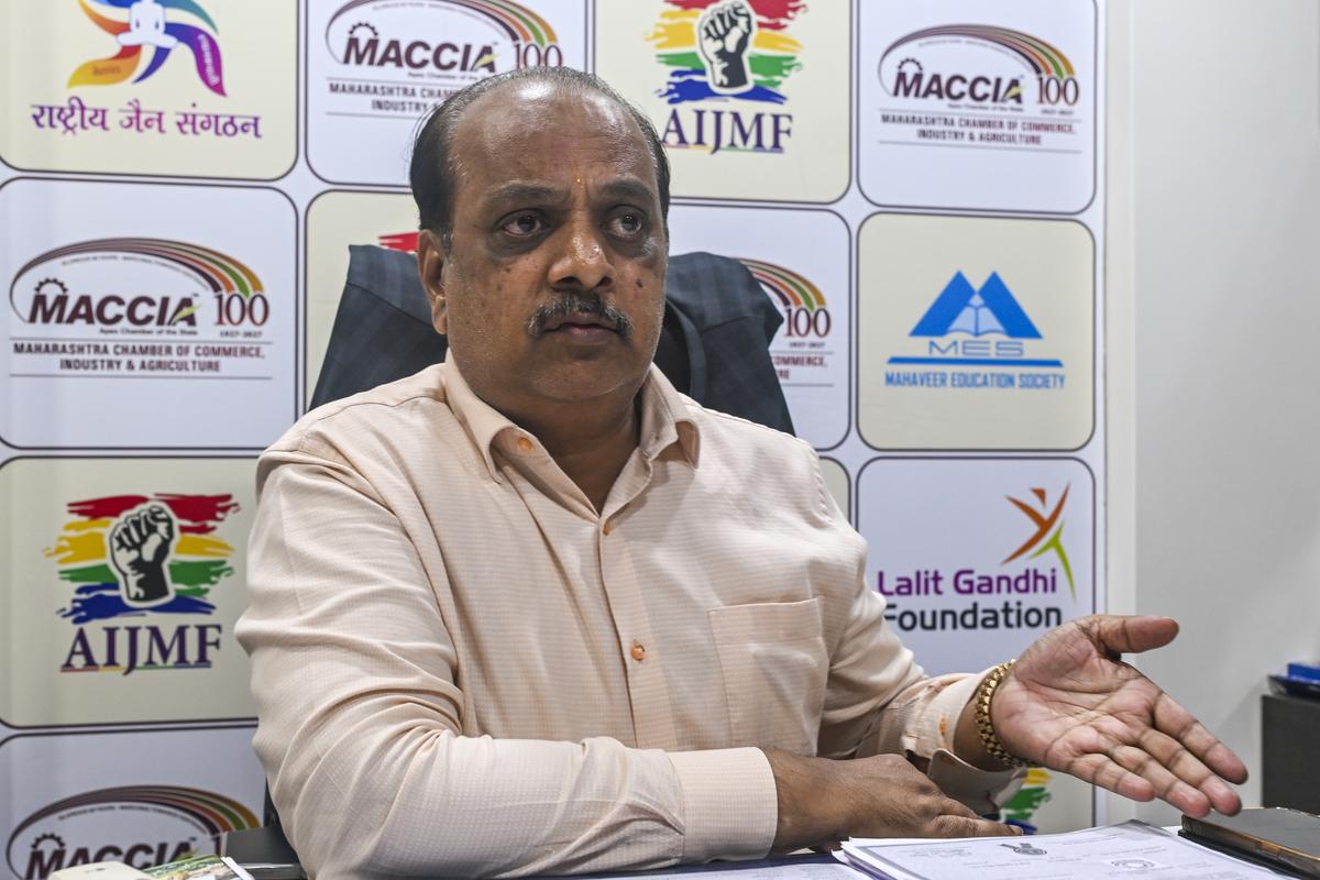 Lalit Gandhi, President of Maharashtra Chambers of Commerce, Industry and Agriculture in Kolhapur