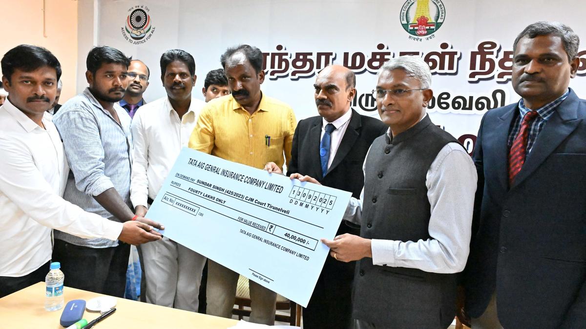 National Lok Adalats held in Tirunelveli and Tenkasi districts