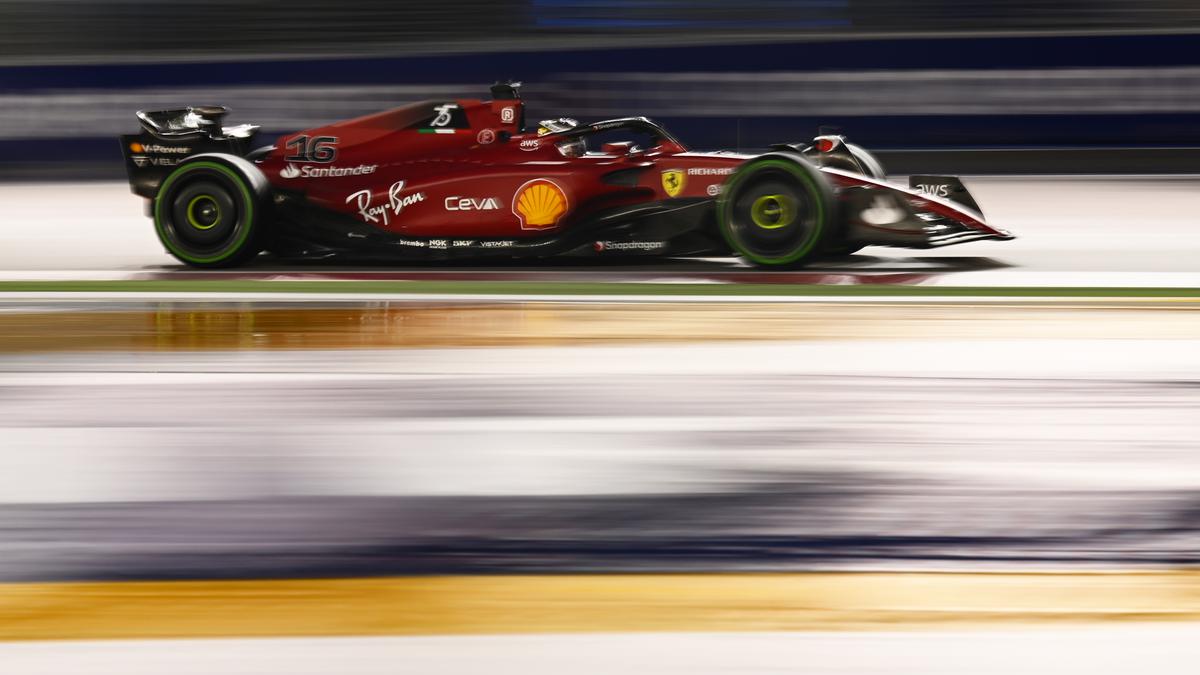 Singapore Grand Prix | Leclerc quickest in damp final practice, Verstappen second