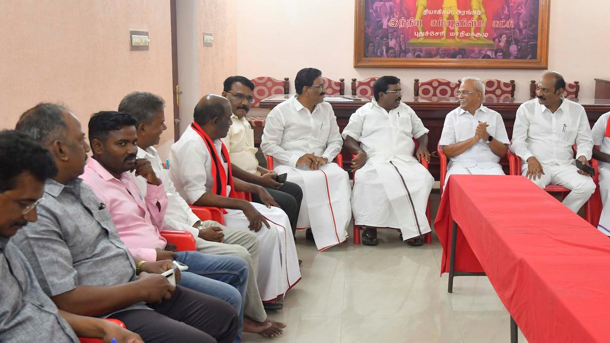 INDIA bloc demands resignation of BJP legislators for alleged involvement in temple land grabbing case