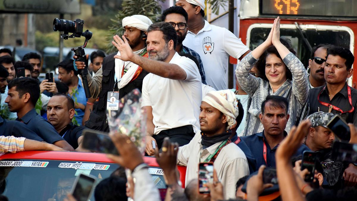 Rahul Gandhi holds 'Nyay Sankalp Padyatra' in Mumbai