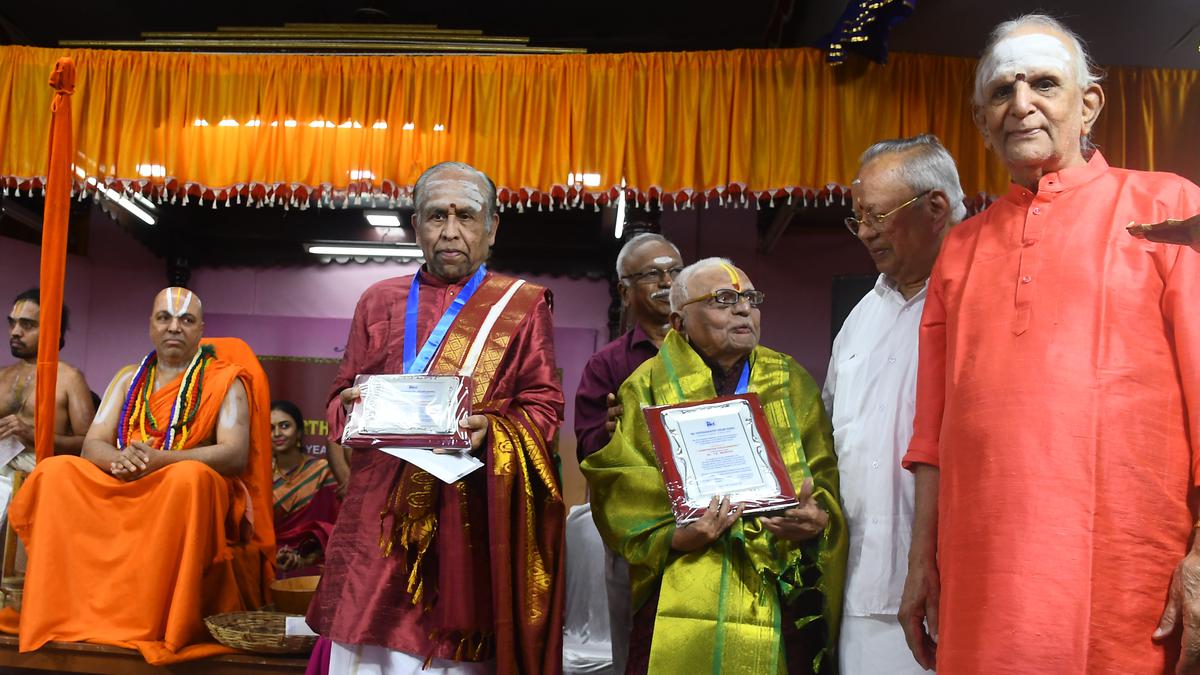 Carnatic musicians and artistes awarded at the 122nd Isai Vizha