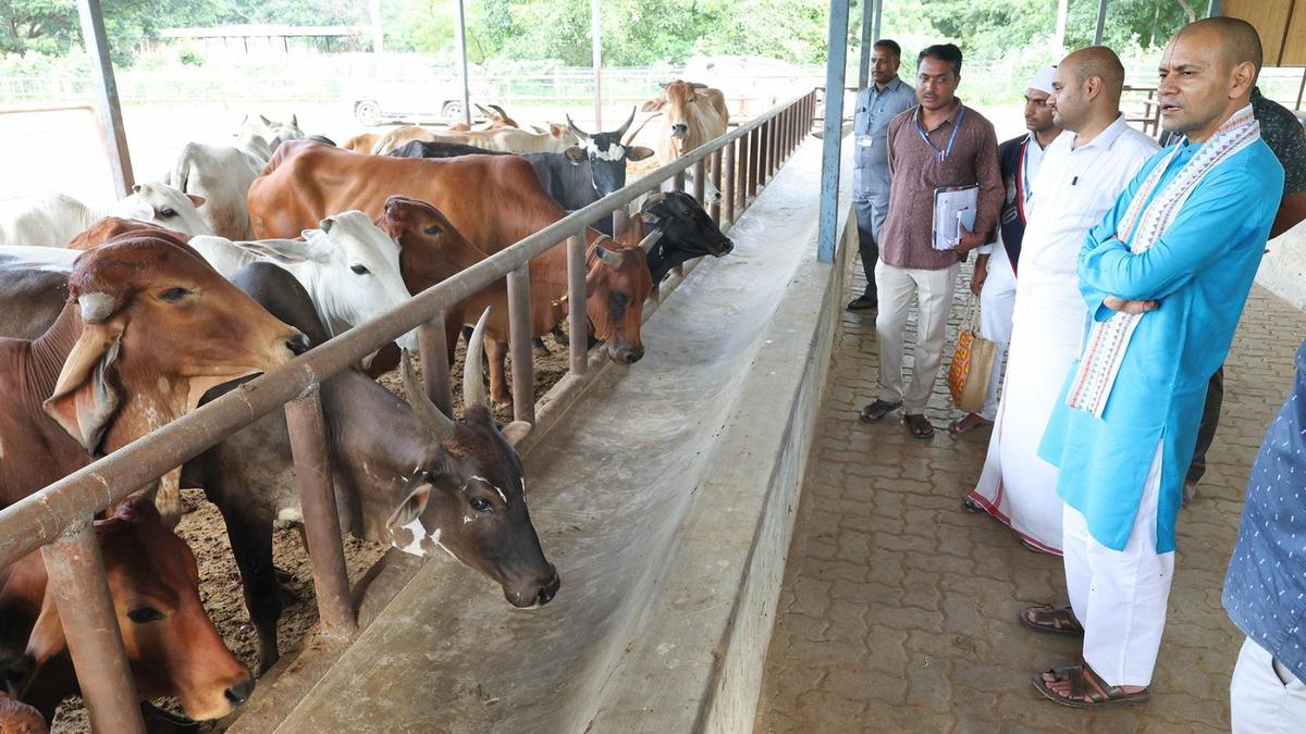TTD EO inspects dairy farm