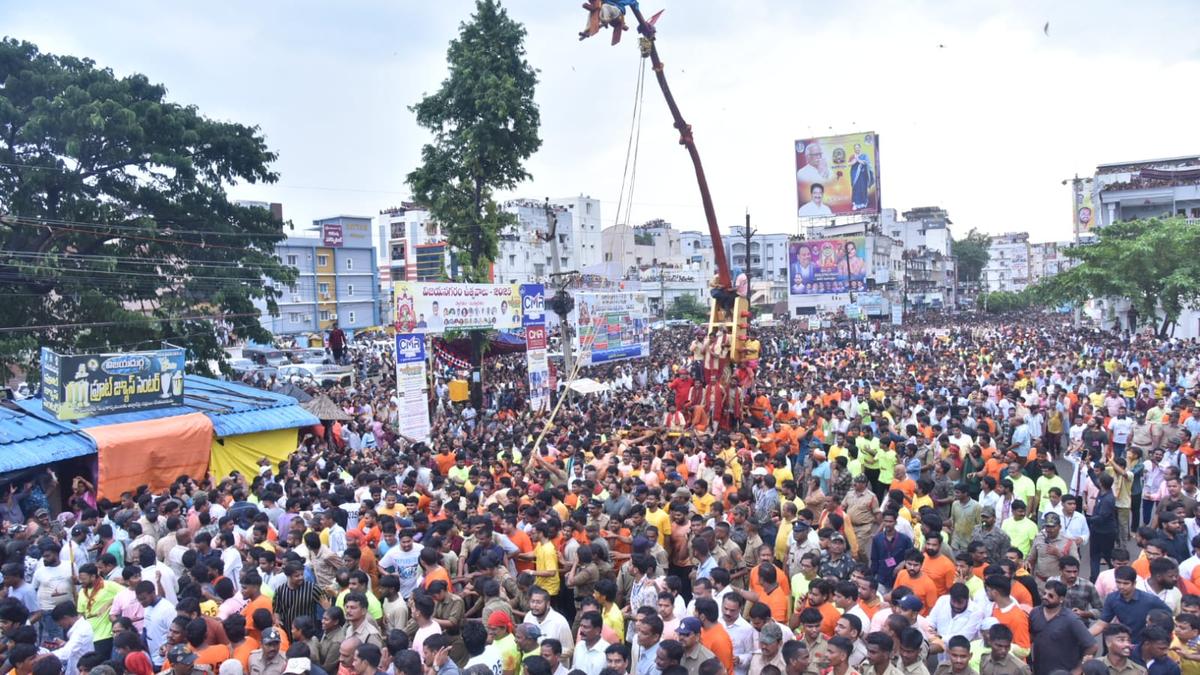 Sirimanotsavam celebrated amid rain in Vizianagaram