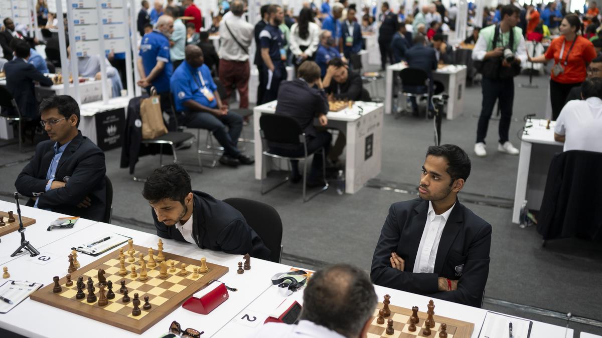 Chess Olympiad: Indian men crush Azerbaijan, women beat Kazakhstan