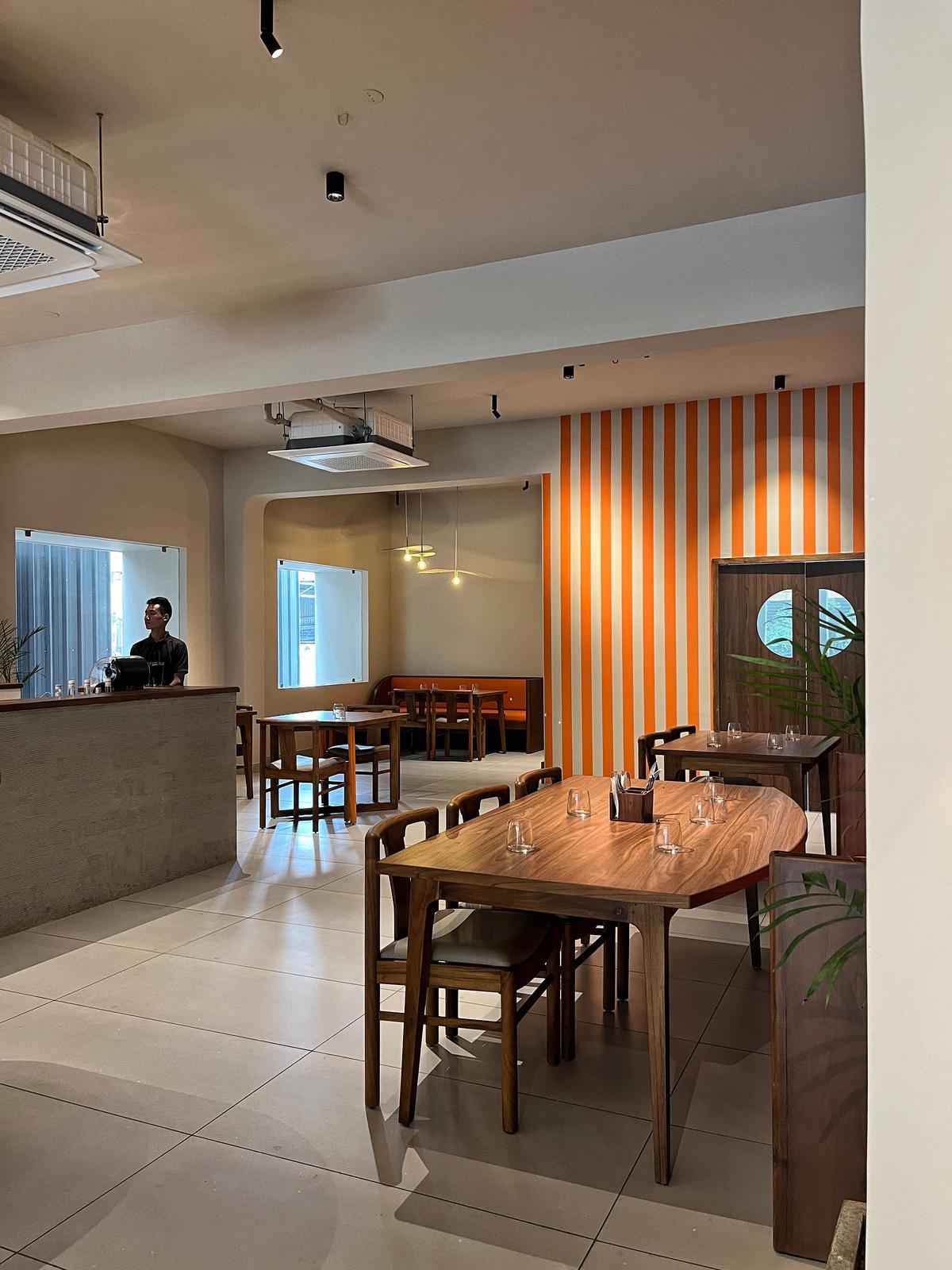 The interiors of Grana Pizzeria  