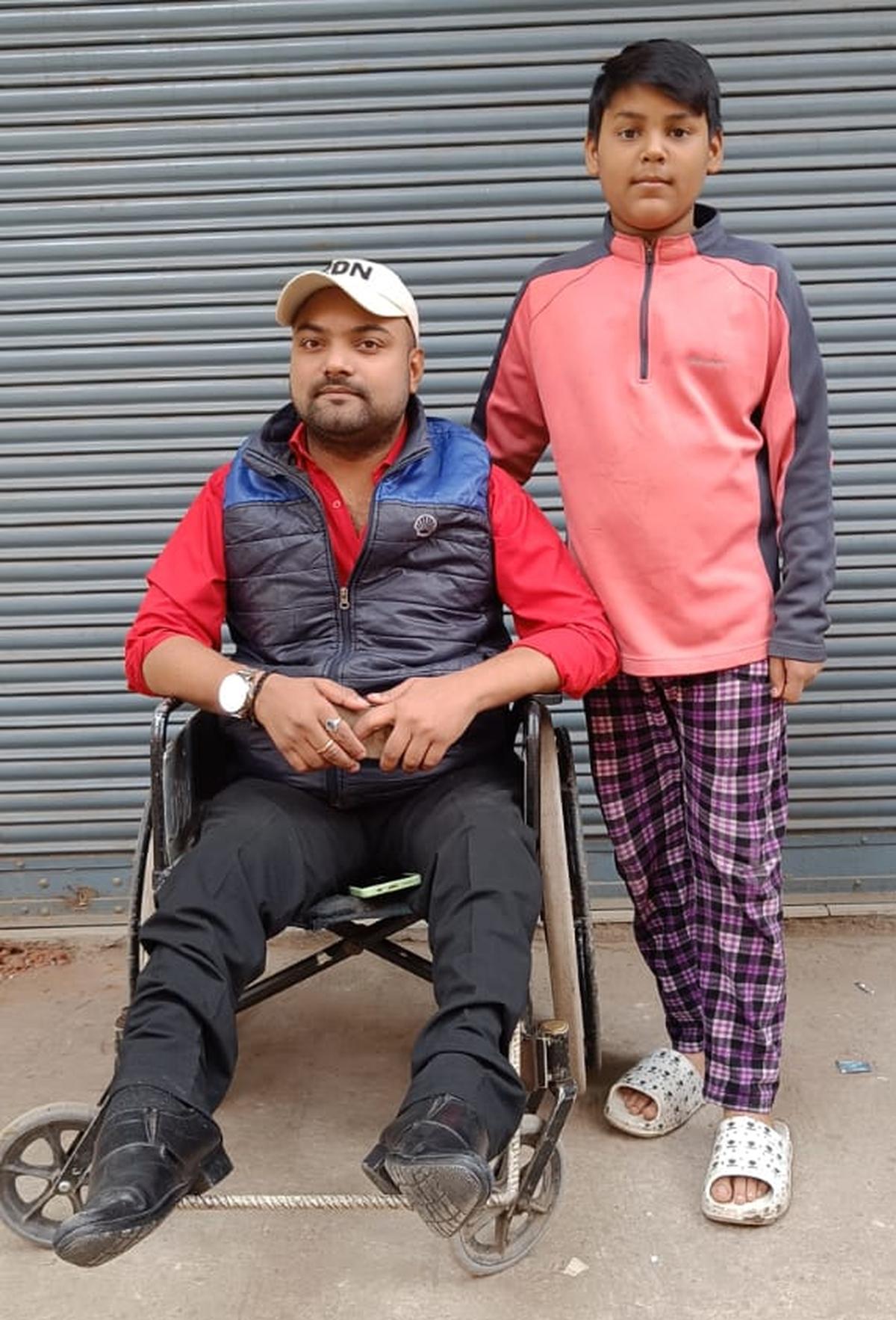 36-year-old differently-abled voter of Kotla Mubarakpur ward, Sheikh Azad, says that he cast his vote for better roads and solution to the problem of water-logging in his area.