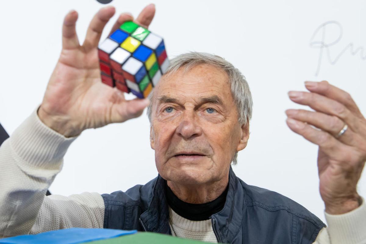 Erno Rubik, inventor of the Rubik's Cube. Erno Rubik, inventor of the Rubik's Cube.