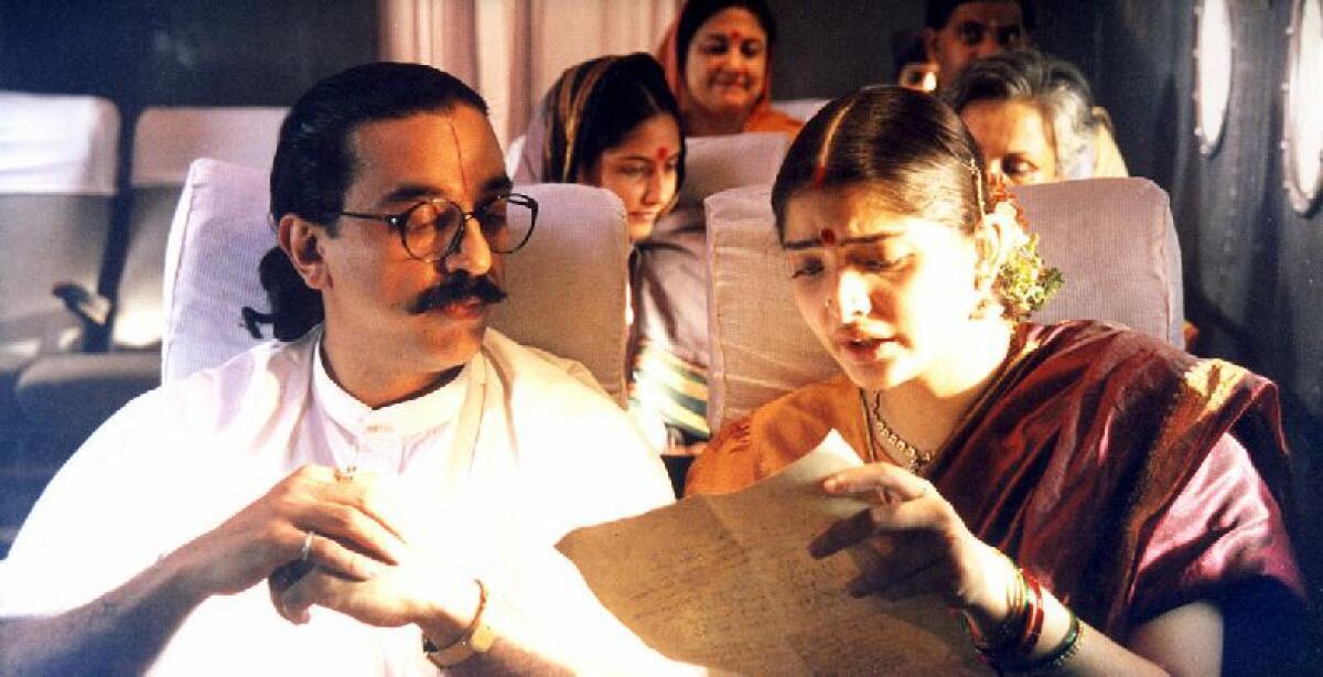 Kamal Haasan and Vasundhara Das in ‘Hey Ram’. 