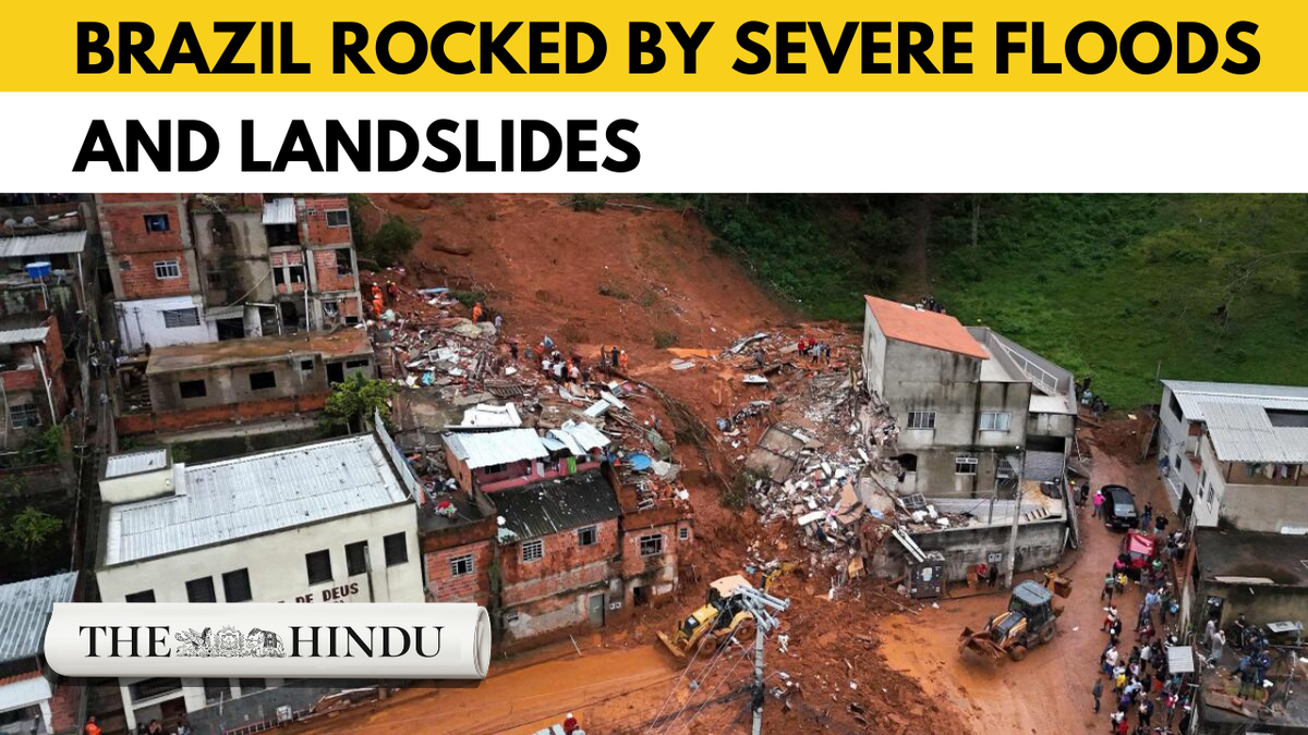 Watch: Cities in southeastern Brazil hit by floods, landslides