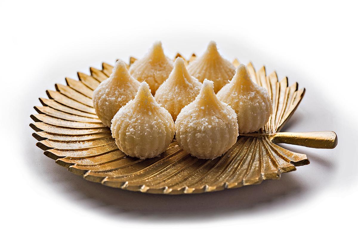 Sweet Modak made using coconut