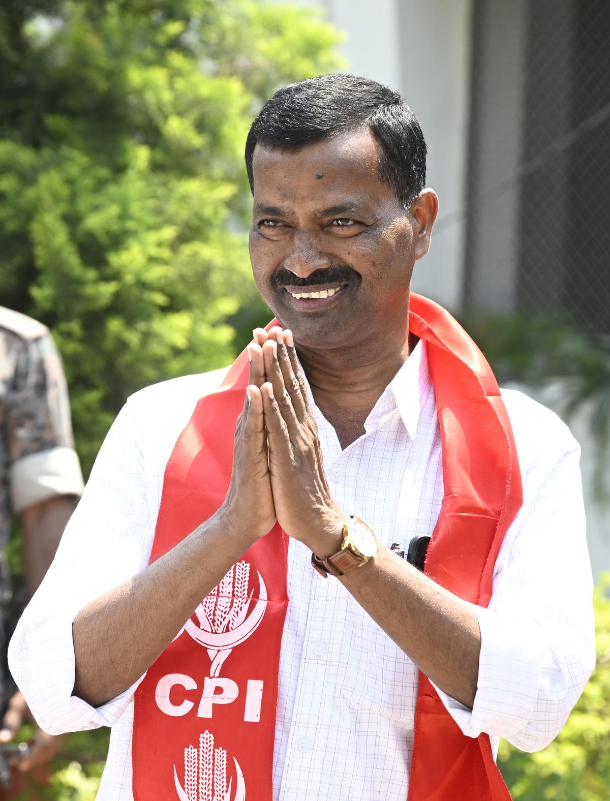 Neelikanti Sathyam from Communist Party of India (CPI) was elected as MLC under MLA quota. File