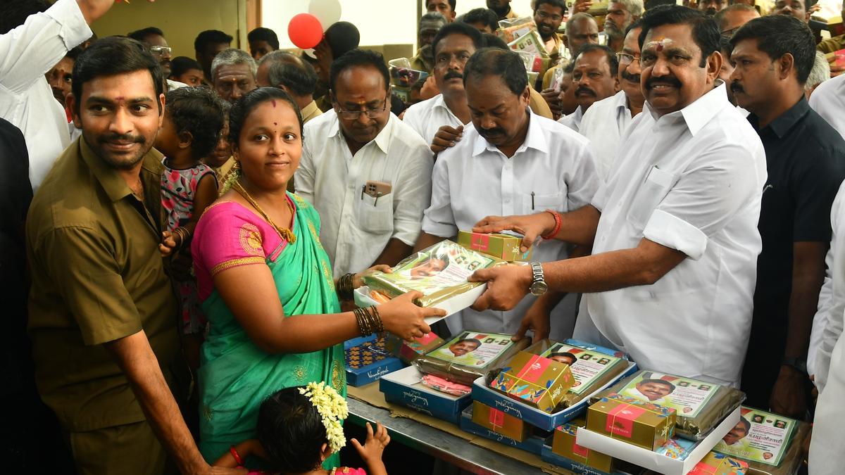 Edappadi K. Palaniswami celebrates birthday at his residence in Salem