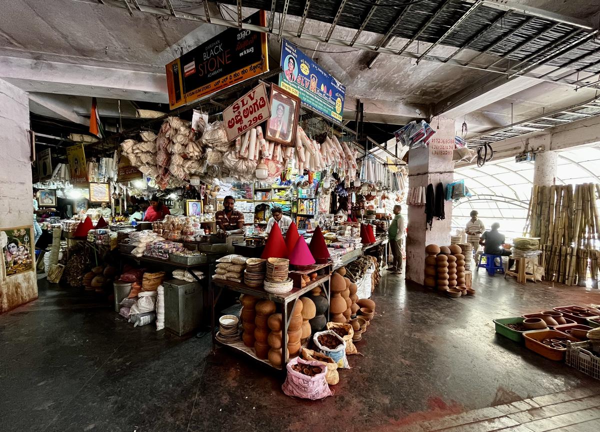 K.R. Market in Bengaluru.