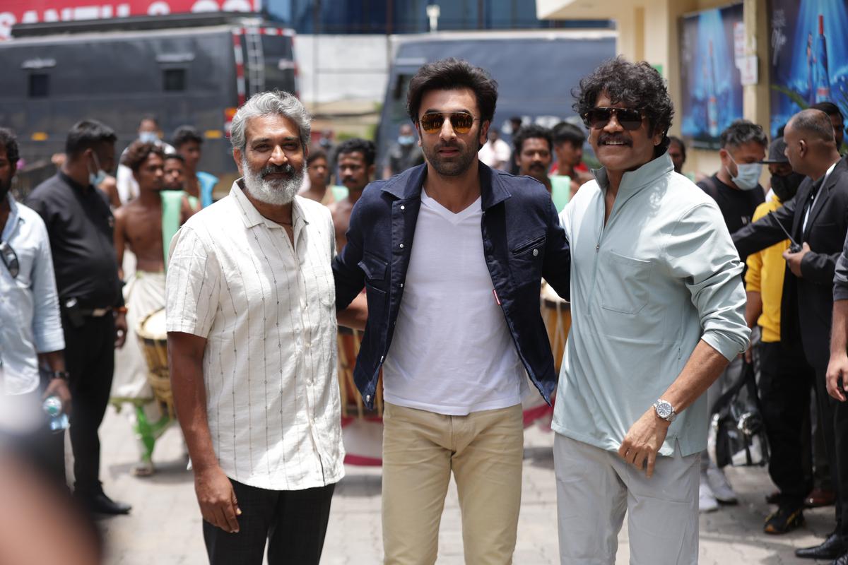 SS Rajamouli, Ranbir Kapoor and Nagarjuna 