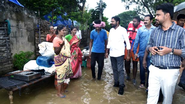 Forcible evacuation begins in flood-hit villages of Andhra Pradesh