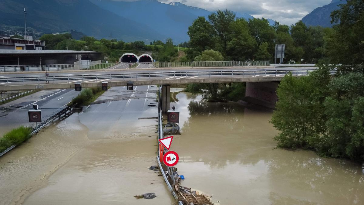 Storm and torrential rain lash France, Switzerland and Italy, leaving seven dead