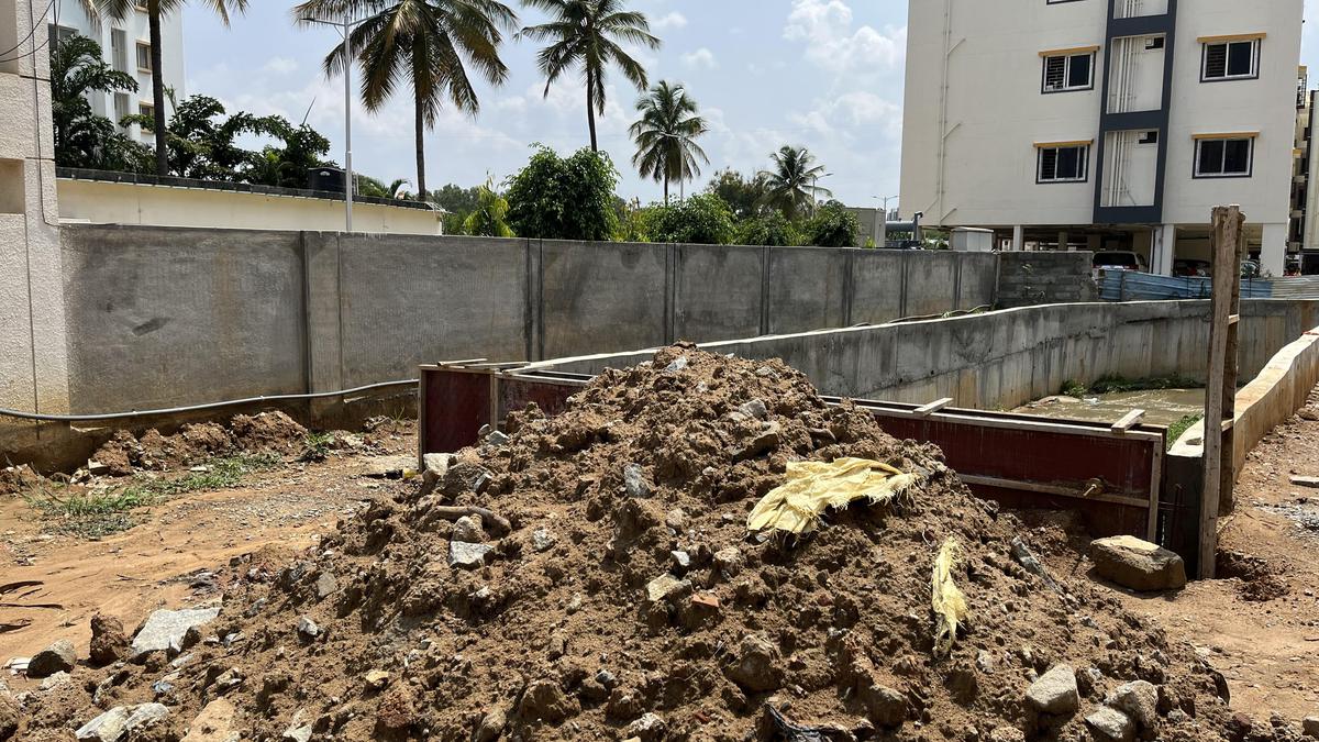 Halted SWD canal construction results waterlogging in this Whitefield area